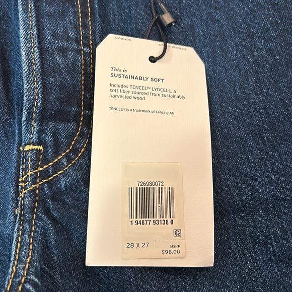 Levi’s Ribcage Straight Ankle Jeans, Sz 28x27, NWT - Picture 2 of 8